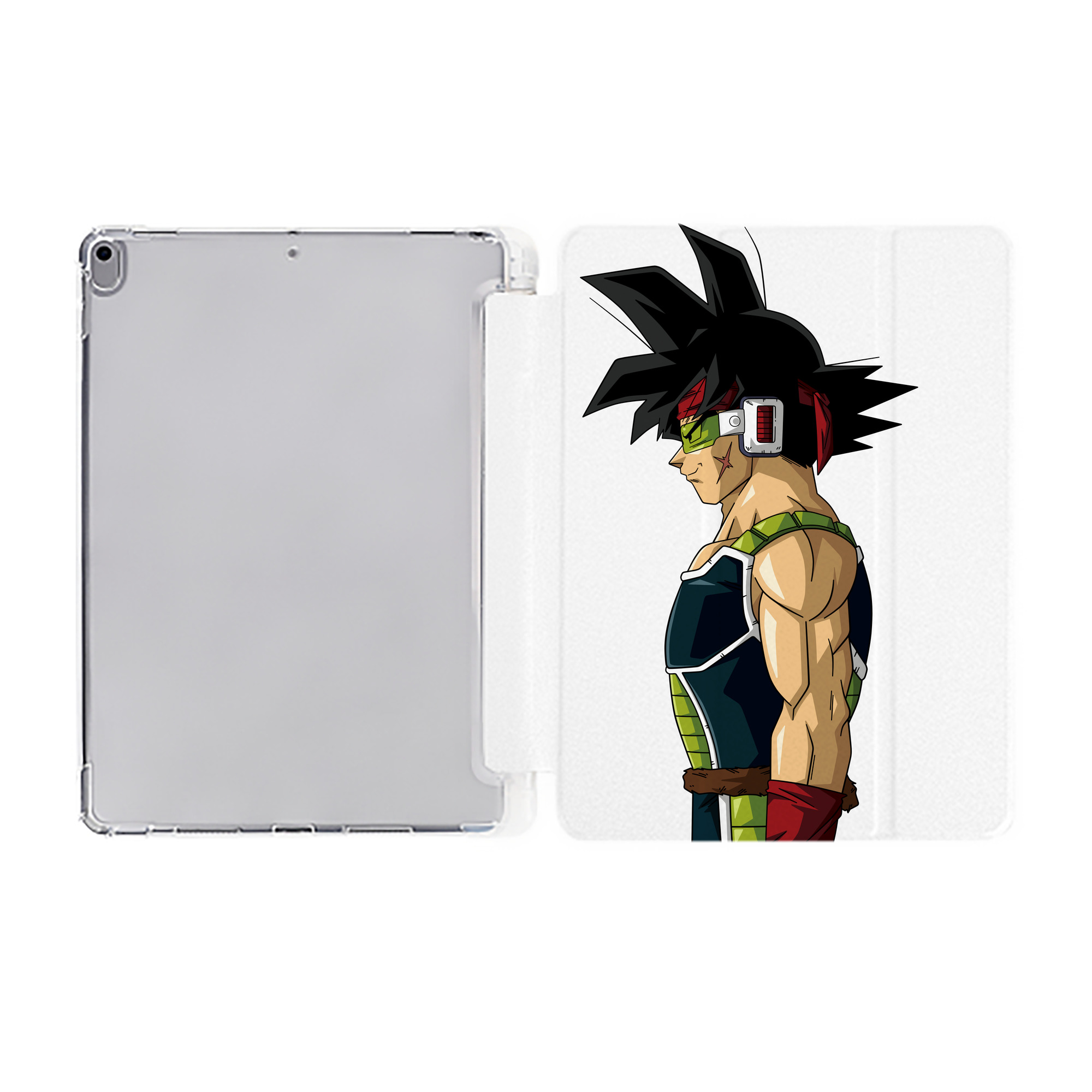 （画像用） ドラゴンボール バーダック DRAGON BALL Burdock IPad ケース ペン収納付き 三つ折りスタンド PUレザー×シリコン 対応機種9.5/10.5/10.9インチ